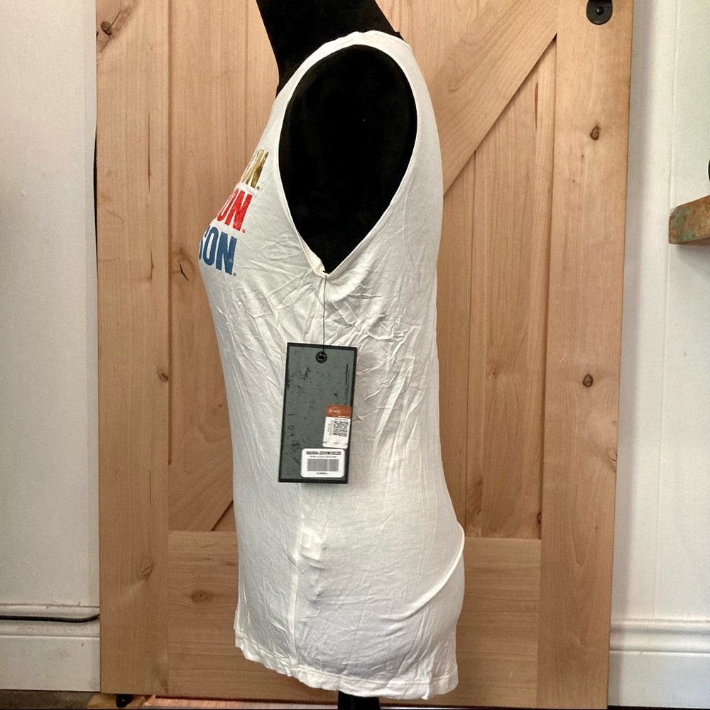 Harley-Davidson Women’s Sheer Ivory Tank Top NWT - Picture 4 of 10